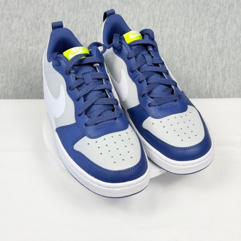 Nike Court Borough Low 2 Midnight Navy Wolf Grey Volt BQ5448-016 7Y Womens 8.5 - Picture 8 of 16